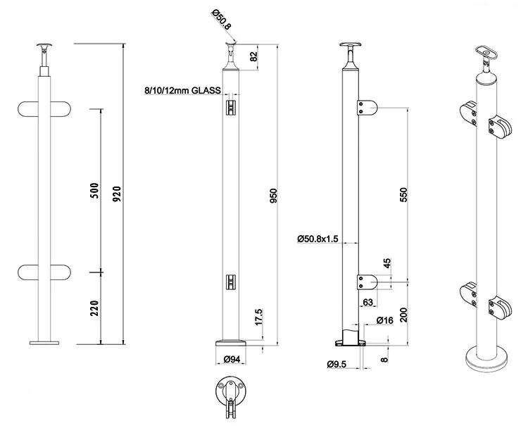 Posts For Glass Balustrade 5