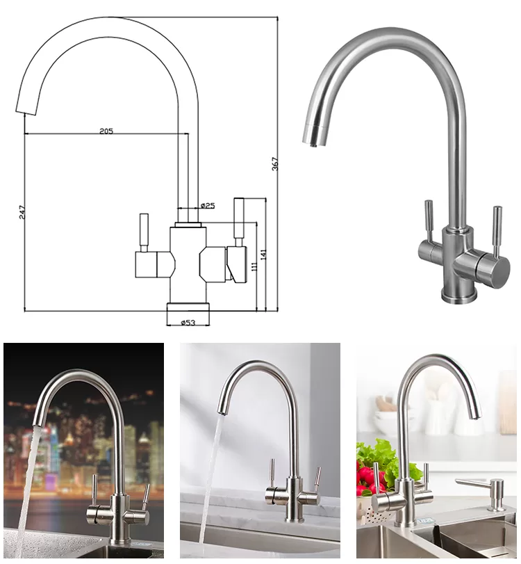 Drinking Water Faucet Stainless Steel 9